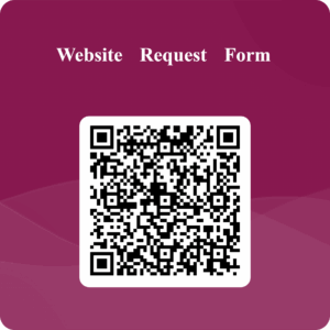 WEbsite request form QR code linking to https://forms.microsoft.com/r/8NN5y8K2Y1